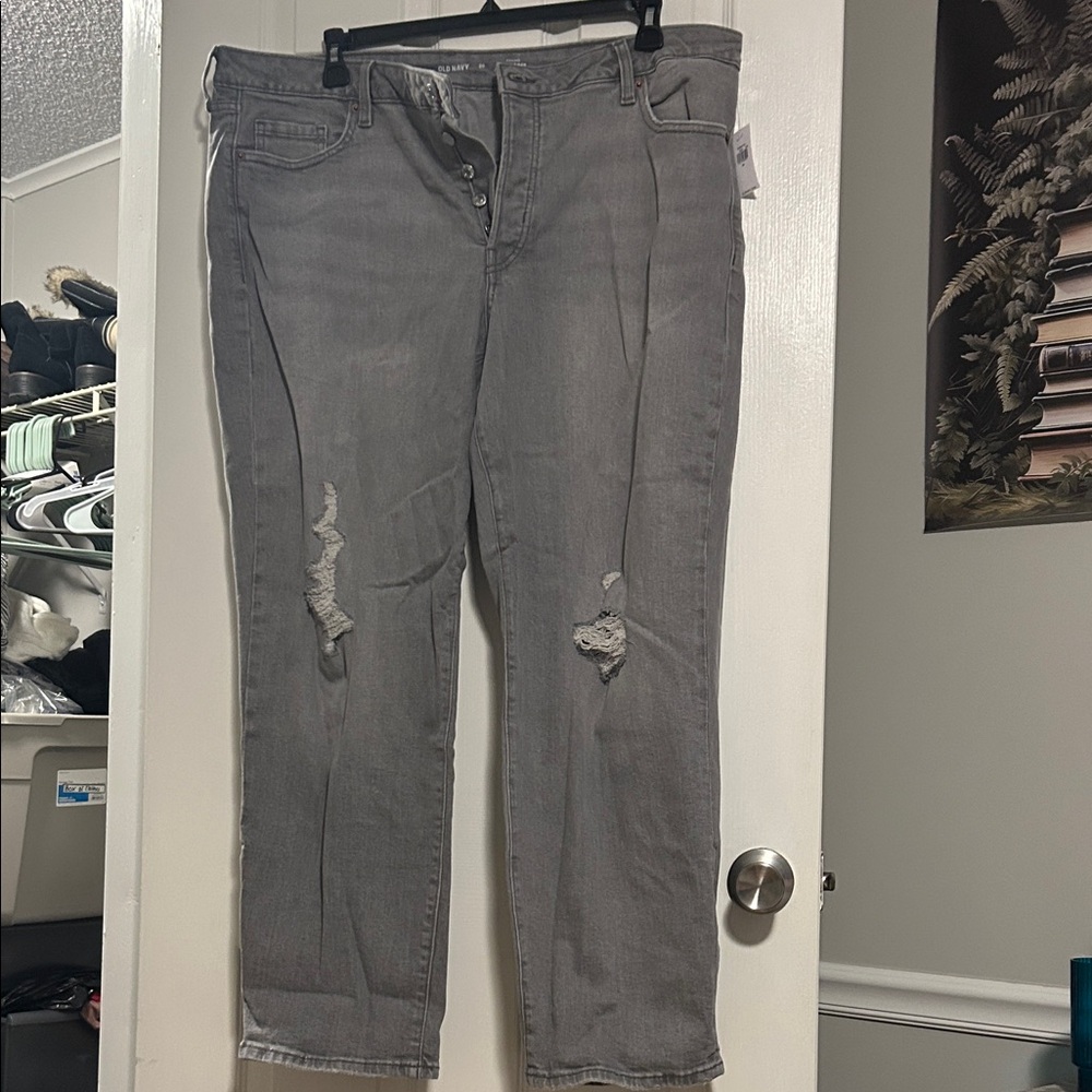 Old Navy Light Gray Jeans